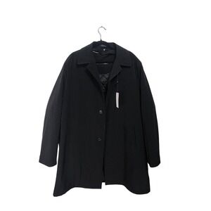 Calvin Klein NWT Water Repellent Black‎ Jacket Button, Zip out liner Mens 46R